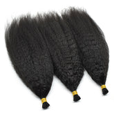 Kinky Straight I Tip Hair Extensions Virgin Human Hair 50g