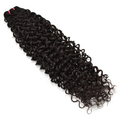 Raw Hair Curly Hair 3 Bundles With 4x4 Transparent Lace Closure