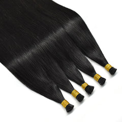 Straight I Tip Hair Extensions Virgin Human Hair 50g