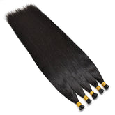 Straight I Tip Hair Extensions Virgin Human Hair 50g