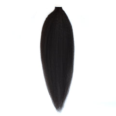 Kinky Straight Tape In Hair Extensions Virgin Human Hair 50g