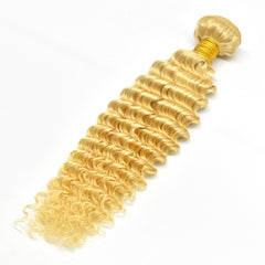 613 Blonde Color Deep Wave Hair Bundles High Quality Virgin Hair