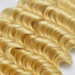 613 Blonde Color Deep Wave Hair Bundles High Quality Virgin Hair