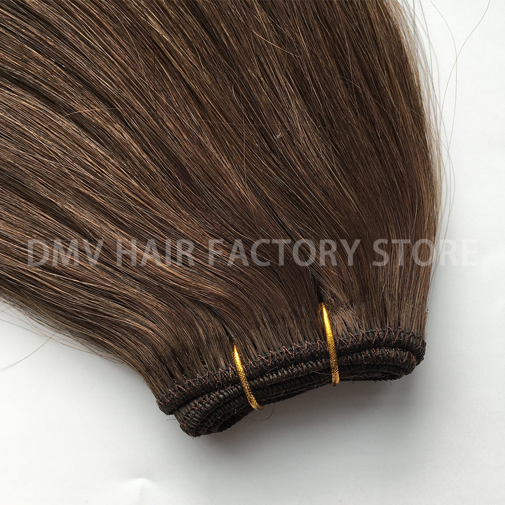#4 Color 10A Straight Hair Flat Bundles
