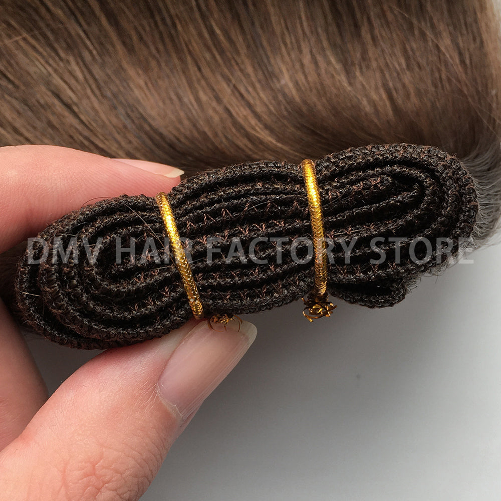 #4 Color 10A Straight Hair Flat Bundles