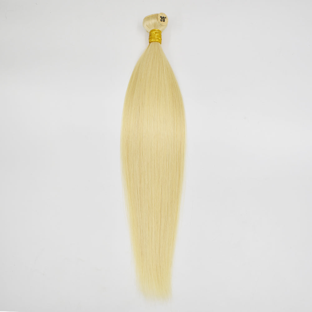 613 Blonde Color Straight Hair Bundles High Quality Virgin Hair