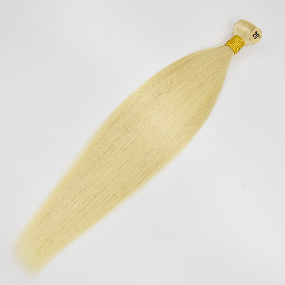 613 Blonde Color Straight Hair Bundles High Quality Virgin Hair