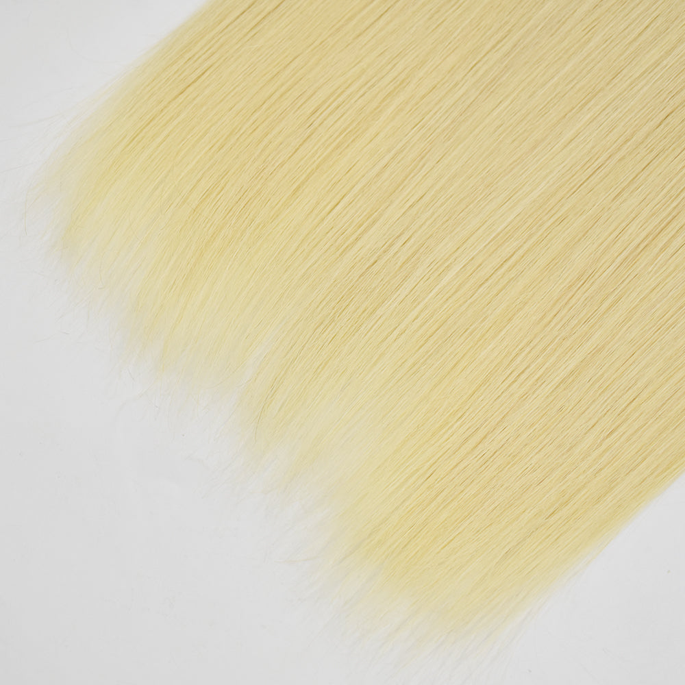 613 Blonde Color Straight Hair Bundles High Quality Virgin Hair