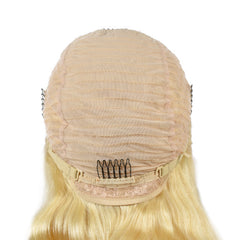 Blonde Straight 13×4 Transparent Lace Front Wigs Human Hair Wig 150%