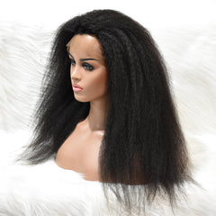 Kinky Straight 13×4 HD Lace Front Wigs Human Hair Wig 180%