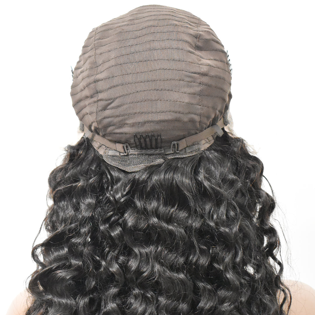 Water Wave 13×4 Transparent Lace Front Wigs Human Hair Wig 150%