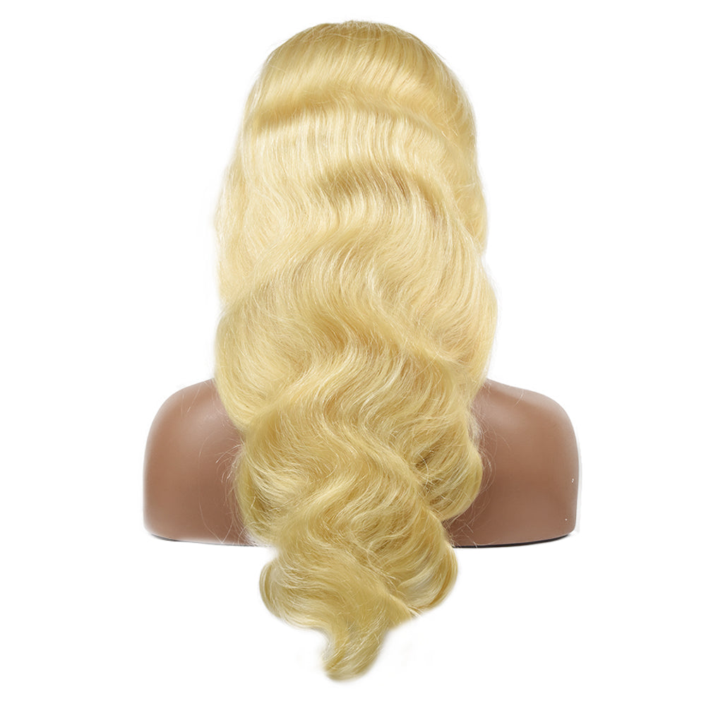 Blonde Body Wave 13×4 Transparent Lace Front Wigs Human Hair Wig 150%