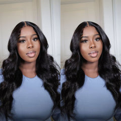 Body Wave 2x6 HD Lace Closure Wigs 200% Density Human Hair Wig