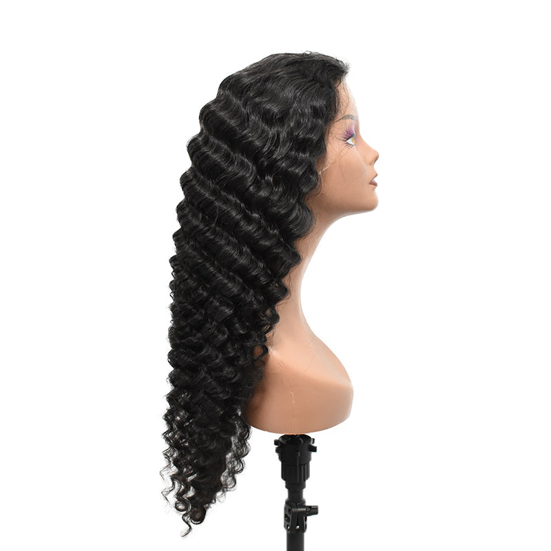 Deep Wave 13×6 HD Lace Front Wigs Human Hair Wig 200% High Density