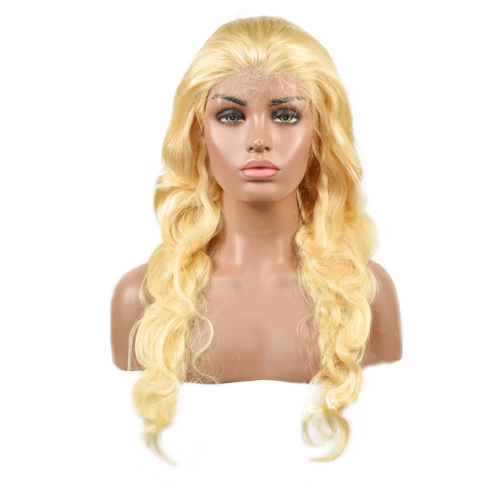 Blonde Body Wave 5×5 HD Lace Closure Wigs Human Hair Wig 180%