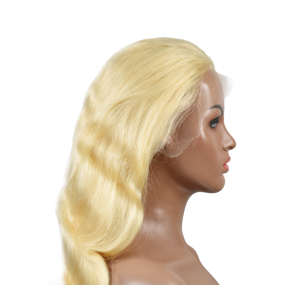 Blonde Color 613 Body Wave 13×6 HD Lace Front Wigs Human Hair Wig 200% High Density