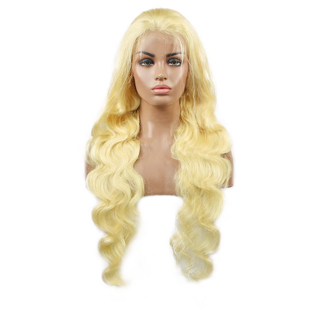 Blonde Color 613 Body Wave 13×6 HD Lace Front Wigs Human Hair Wig 200% High Density