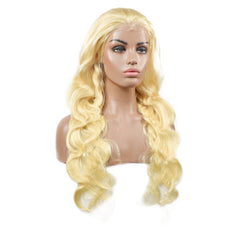 Blonde Body Wave 13×4 Transparent Lace Front Wigs Human Hair Wig 150%