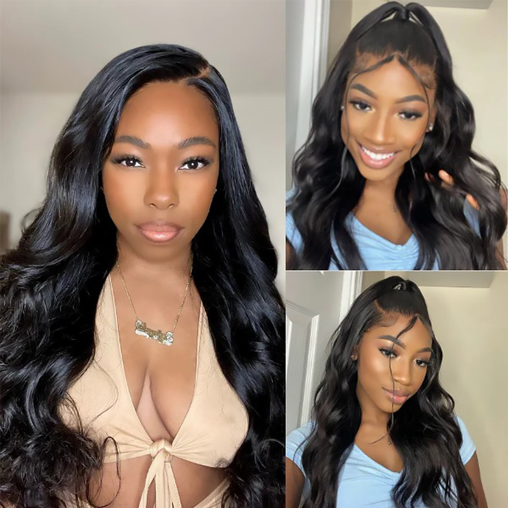 Loose Body Wave 5x5 HD Lace Closure Wigs Human Hair Wig 180%