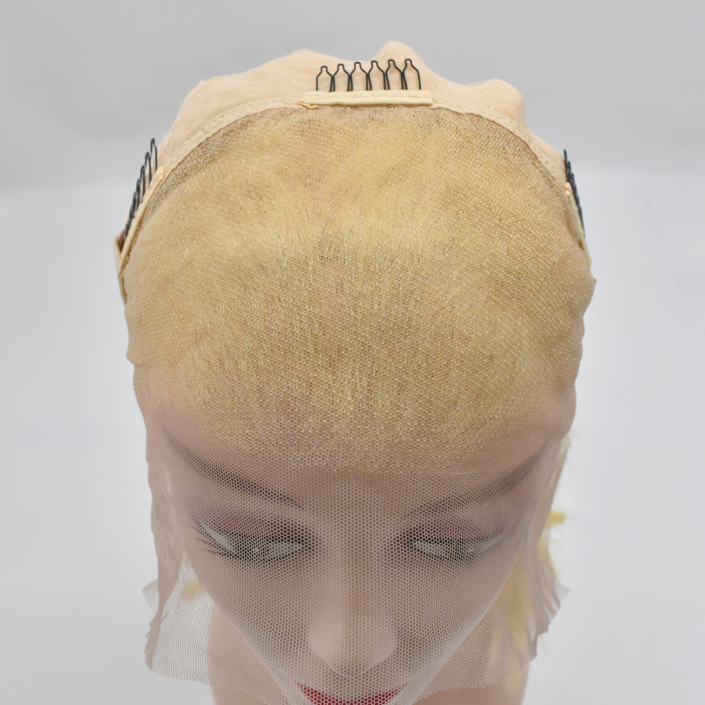 Blonde Straight #613 Color 13×4 Transparent Lace Bob Wig