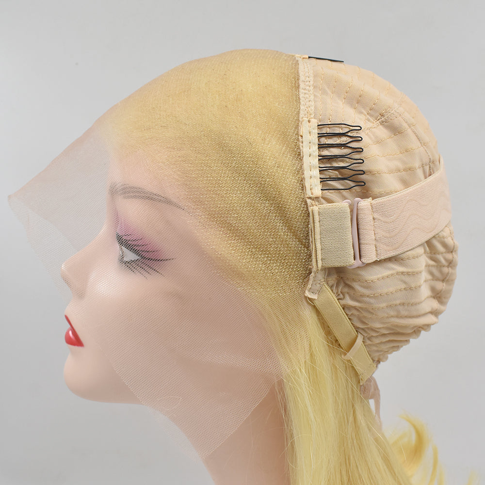 Blonde Straight #613 Color 13×4 Transparent Lace Bob Wig