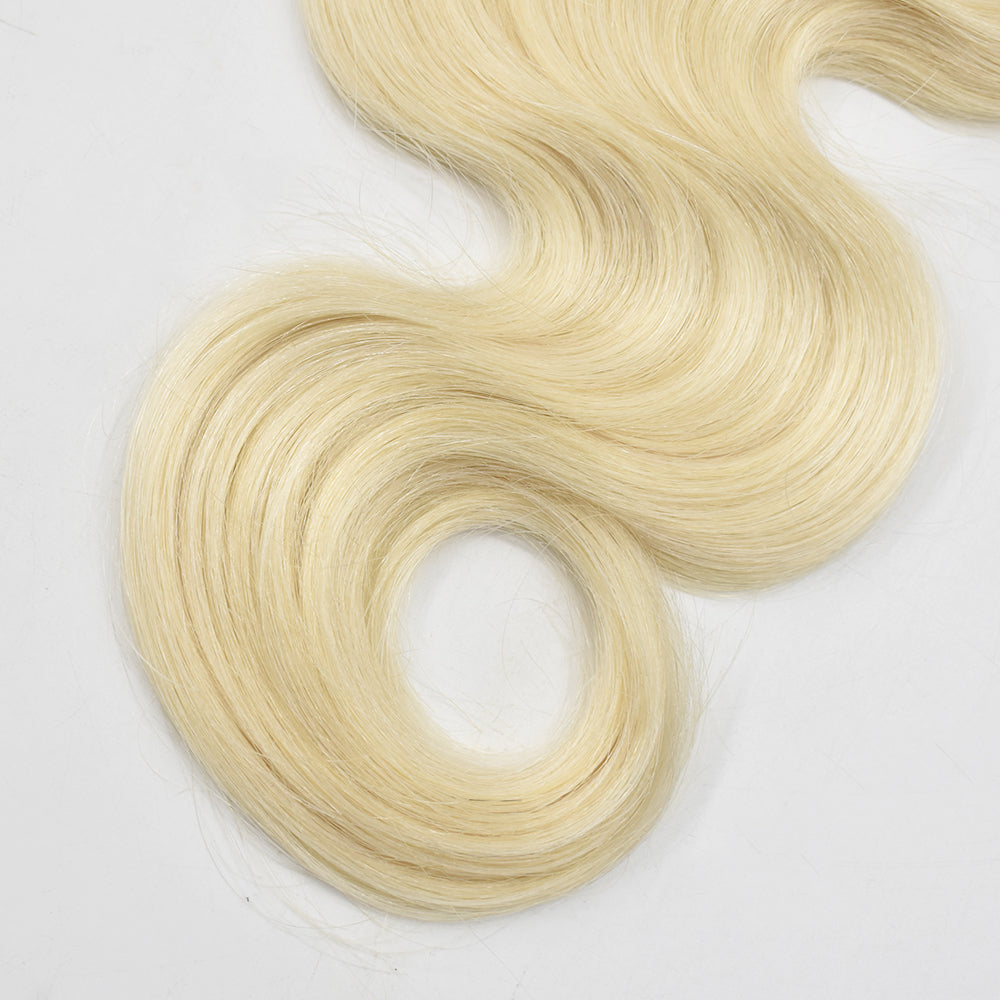 Blonde Color #613 Body Wave Tape In Hair Extensions Virgin Human Hair