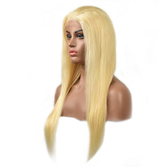 Blonde Straight 13×4 Transparent Lace Front Wigs Human Hair Wig 150%