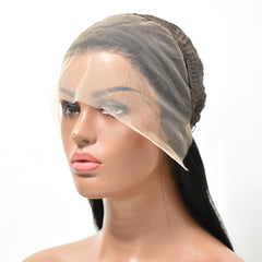 Straight 13×4 Transparent Lace Front Wigs Human Hair Wig 180%