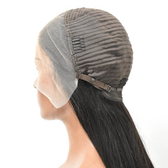 Straight 13×4 Transparent Lace Front Wigs Human Hair Wig 180%