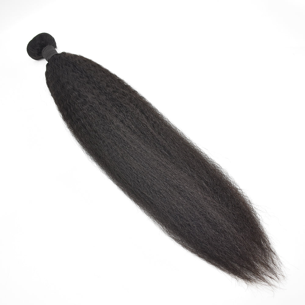 10A Brazillian Hair Kinky Straight Hair Bundles High Quality Virgin Hair