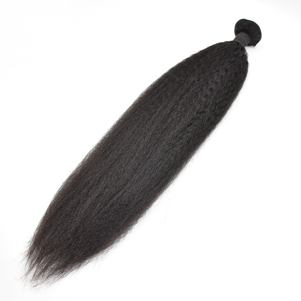 10A Brazillian Hair Kinky Straight Hair Bundles High Quality Virgin Hair