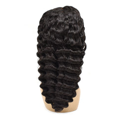 Deep Wave 5x5 HD Lace Closure Wigs Human Hair Wig 180%