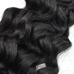 Water Wave Flat Tip Hair Extensions Virgin Human Hair 50g