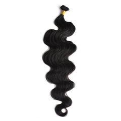 Body Wave Flat Tip Hair Extensions Virgin Human Hair 50g