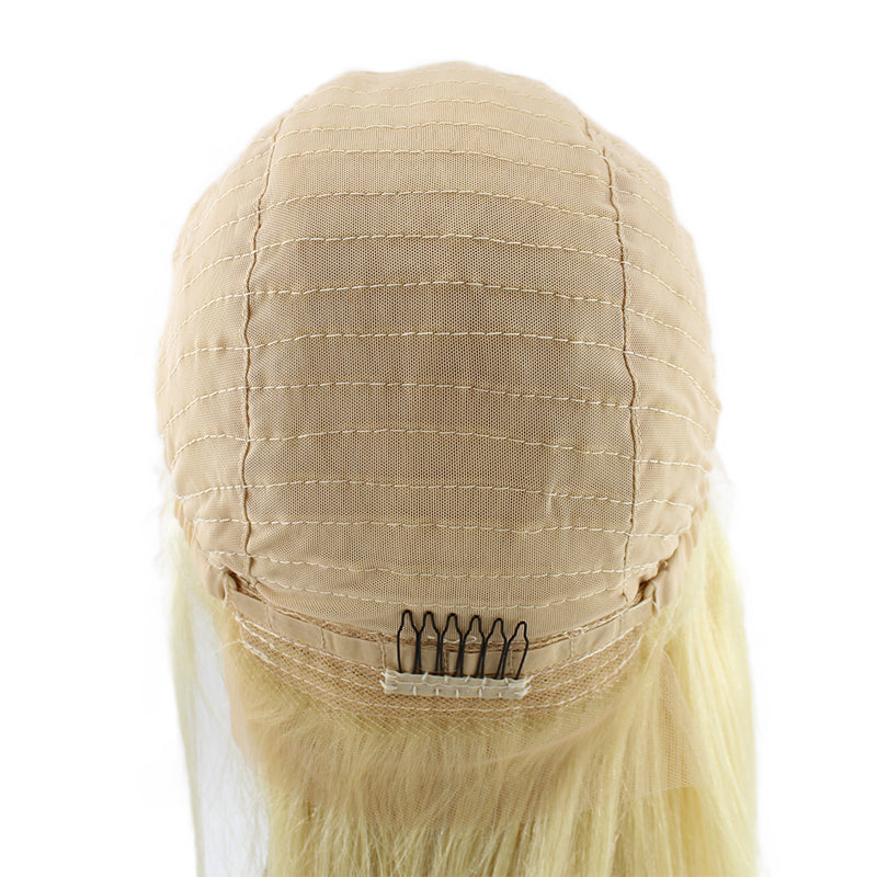 Blonde Straight 13×4 Transparent Lace Front Wigs Human Hair Wig 150%