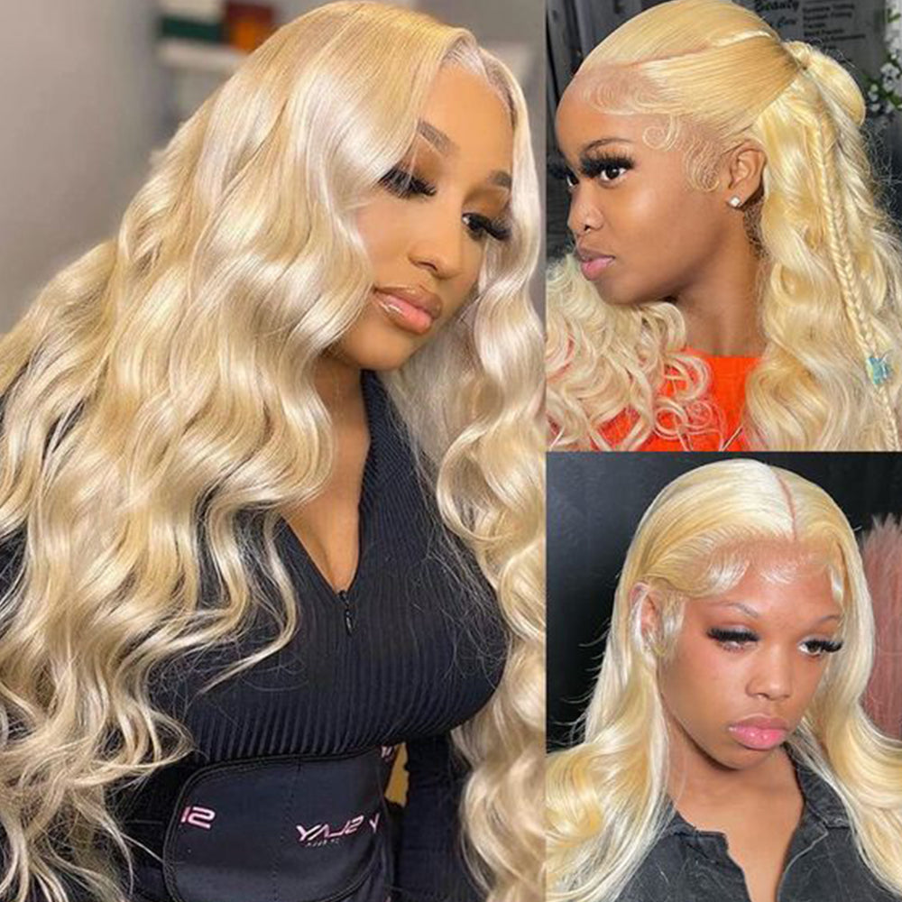 Blonde Body Wave 13×4 HD Lace Front Wigs Human Hair Wig 150%