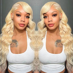 Blonde Color 613 Body Wave 13×6 HD Lace Front Wigs Human Hair Wig 200% High Density