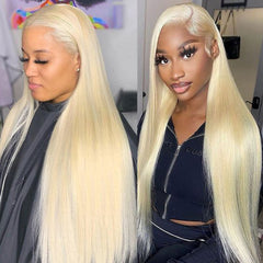 Blonde Straight 13×4 HD Lace Front Wigs Human Hair Wig 150%