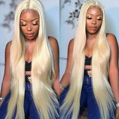 Blonde Straight 13×4 HD Lace Front Wigs Human Hair Wig 150%