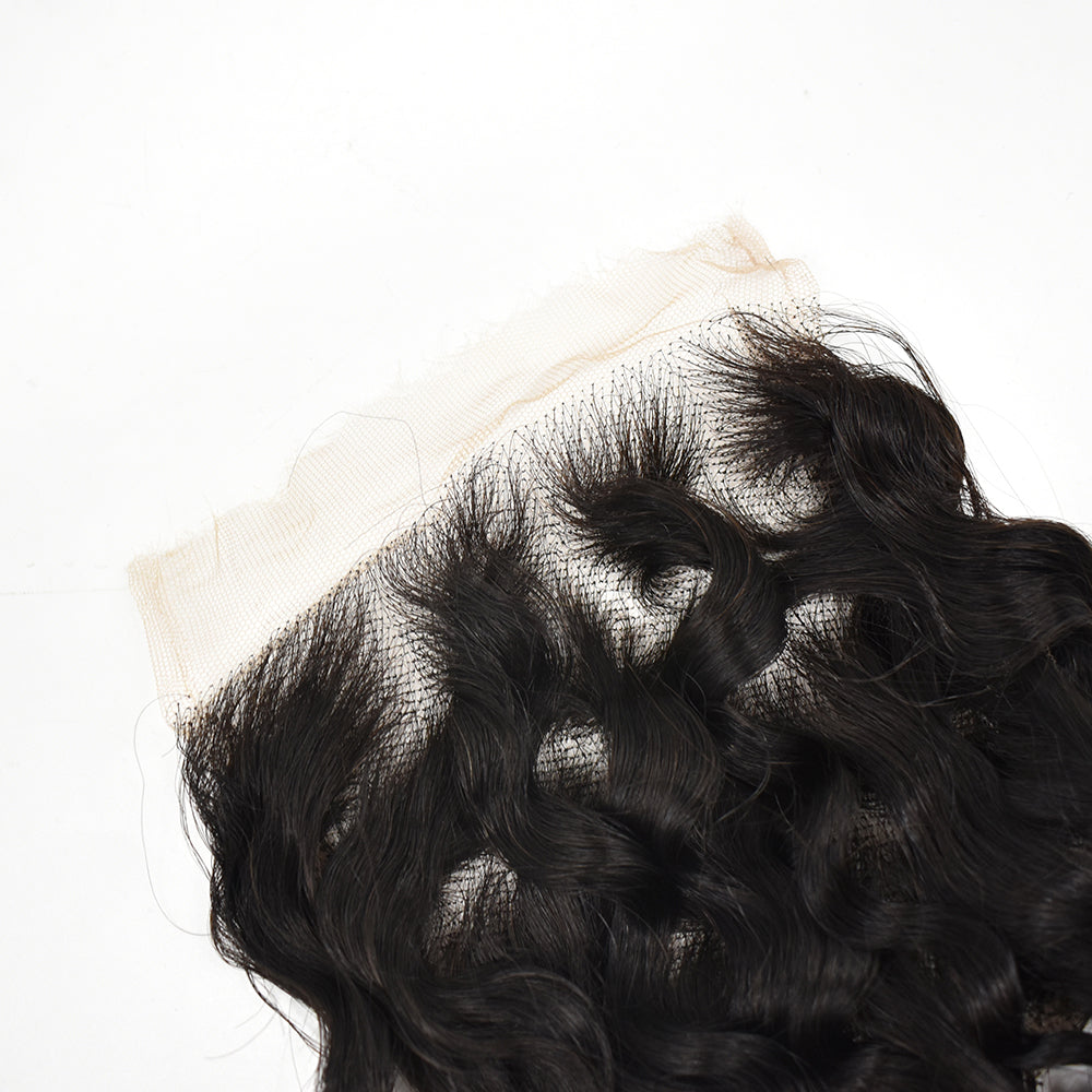 Water Wave Hair 3 Bundles With 5x5 HD Lace Closure High Quality Virgin Hair