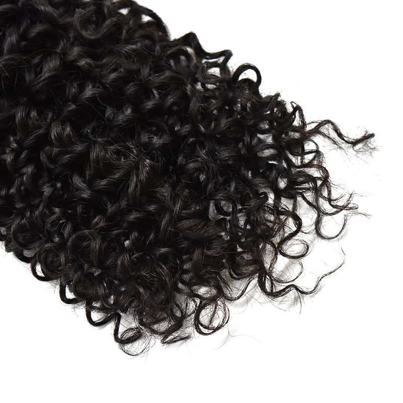 Curly Clip In Hair Extensions Virgin Human Hair 120g