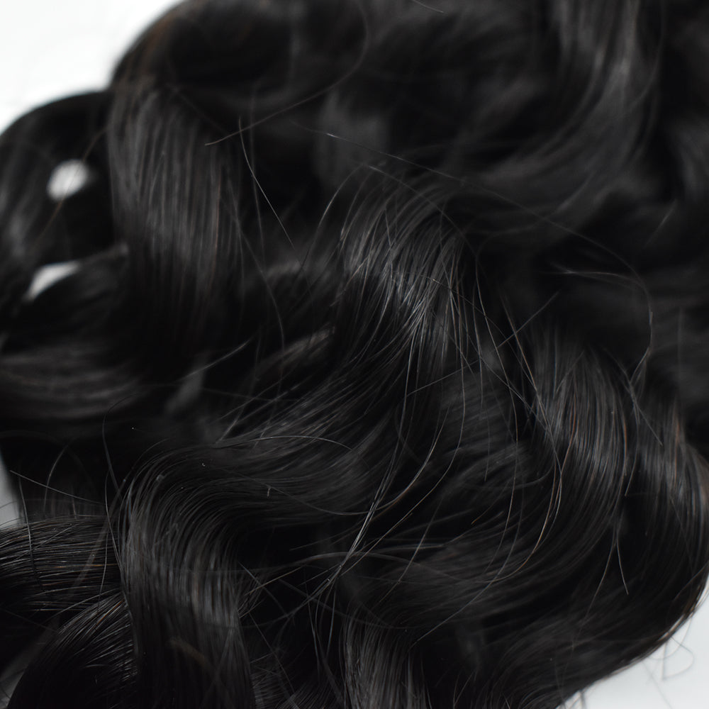 Curly Flat Tip Hair Extensions Virgin Human Hair 50g