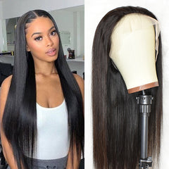 Straight 13×4 Transparent Lace Front Wigs Human Hair Wig 150%