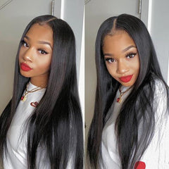 Straight 13×4 Transparent Lace Front Wigs Human Hair Wig 150%