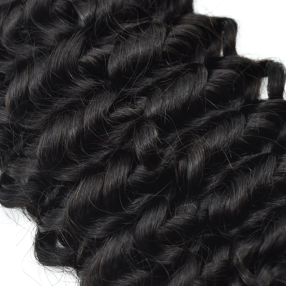 Curly Pu Seamless Clip In Hair Extensions Virgin Human Hair 150g