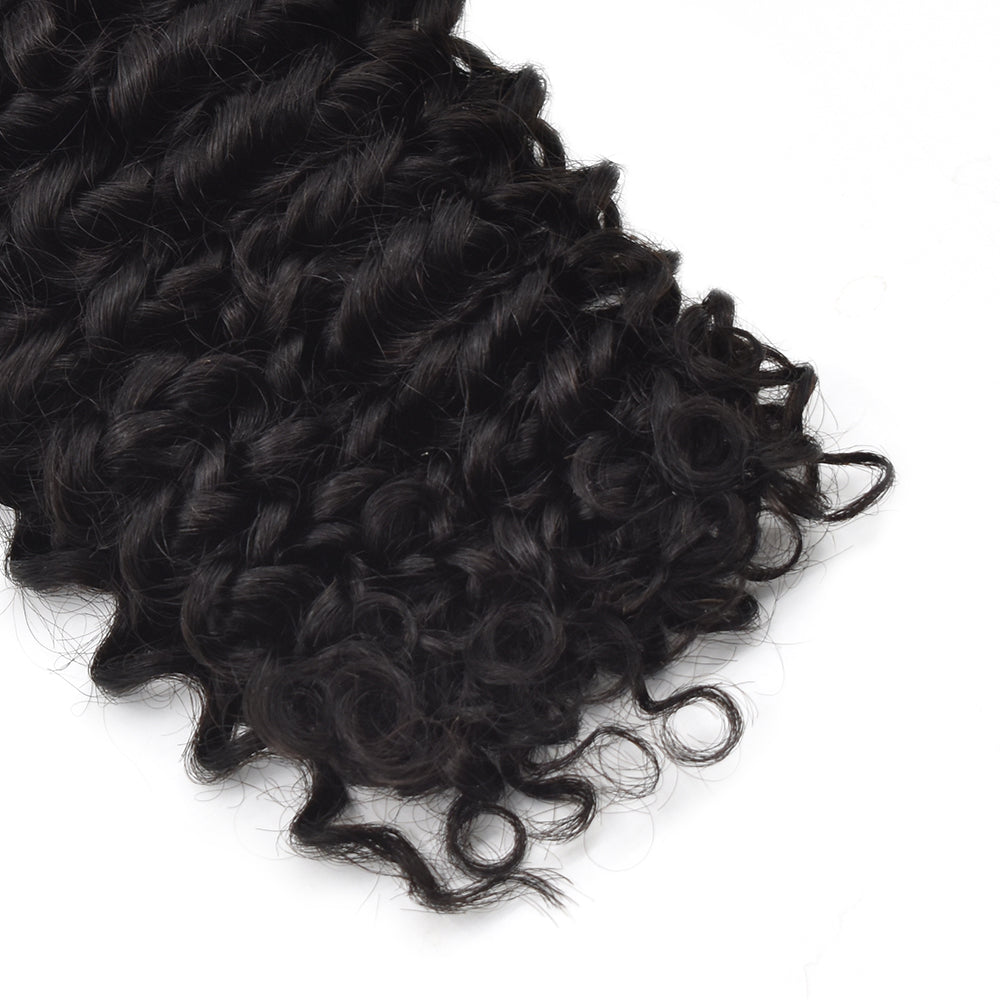 Curly Pu Seamless Clip In Hair Extensions Virgin Human Hair 150g