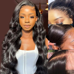 Body Wave 13×4 HD Lace Front Wigs Raw Hair Wig 200% High Density