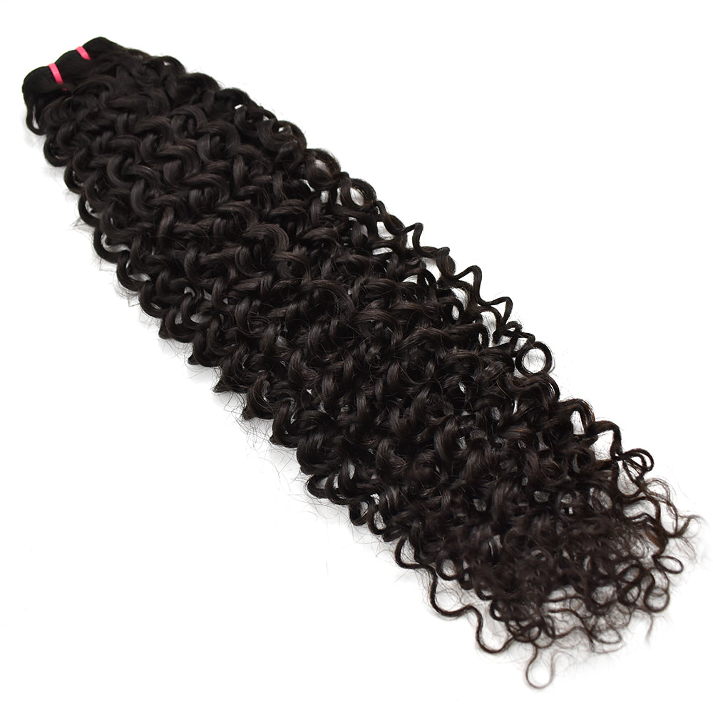 Raw Hair Curly Hair 3 Bundles With 5x5 HD Lace Closure High Quality Hair