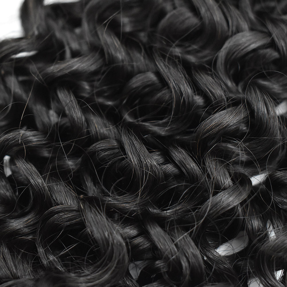 Raw Hair Curly Hair 3 Bundles With 6x6 HD Lace Closure High Quality Hair