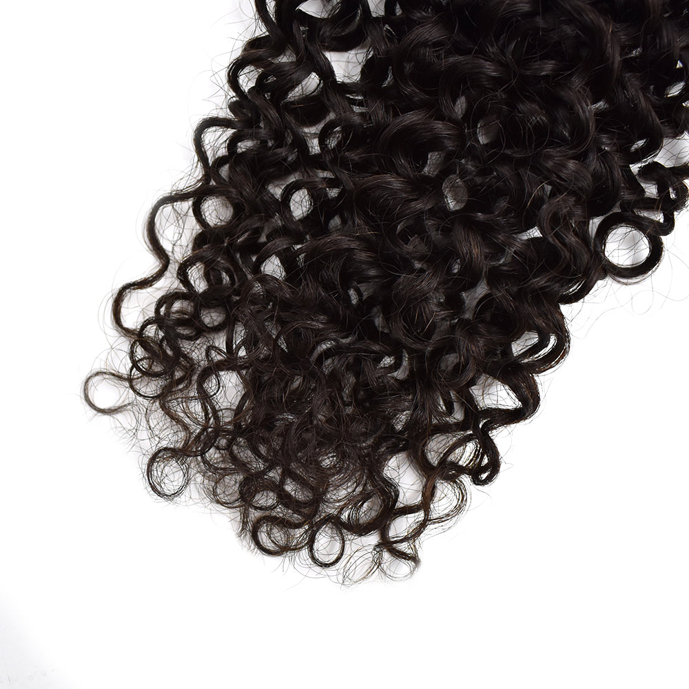 Raw Hair Curly Hair 3 Bundles With 6x6 HD Lace Closure High Quality Hair